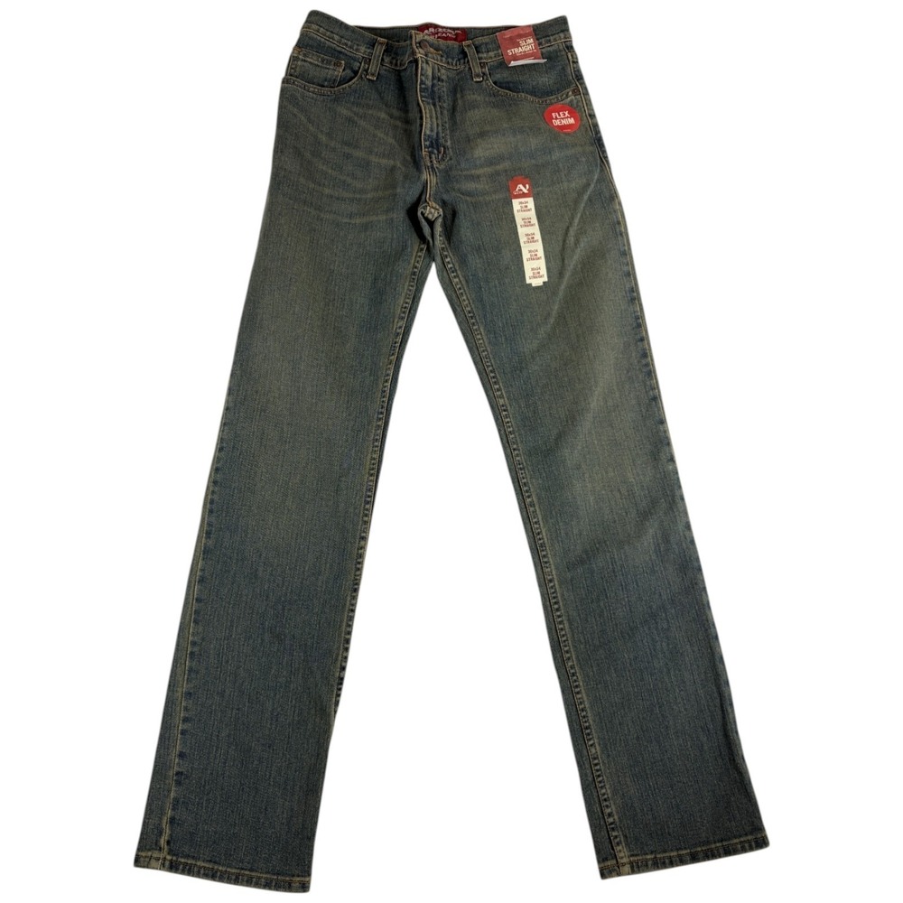 Arizona Jeans Co. Jeans Mens 30x34 (31x33.5) Blue Denim Slim Fit Straight Leg